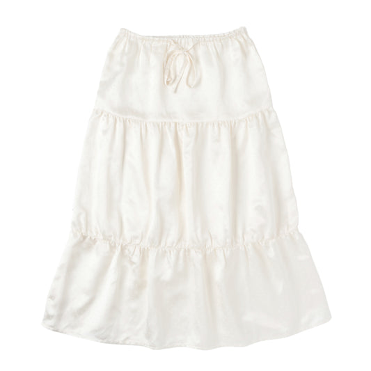 [SUNNECT] SS 25 P.D. Tiered L Skirt - Ivory