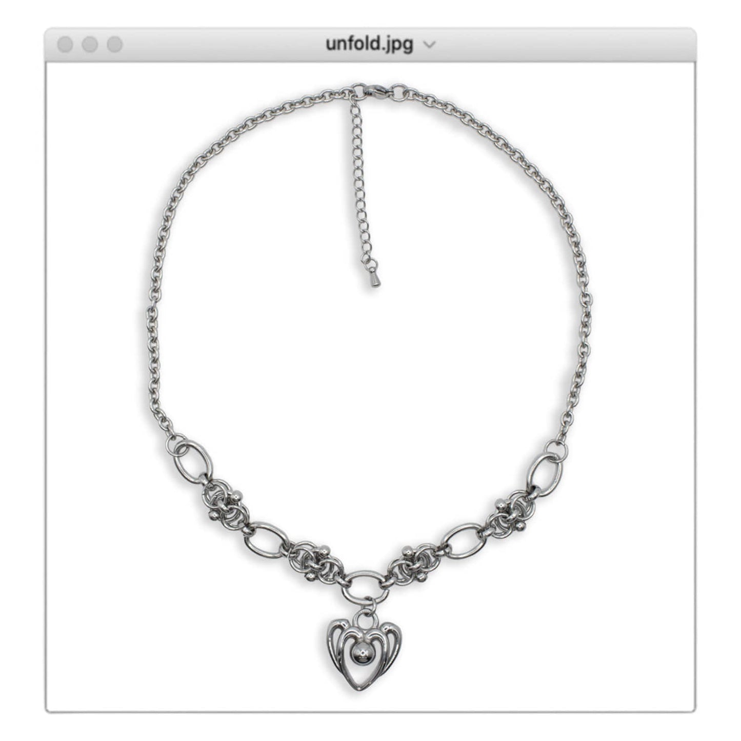 grumpy-stuff-seasonless-twist-love-ball-chain-necklace