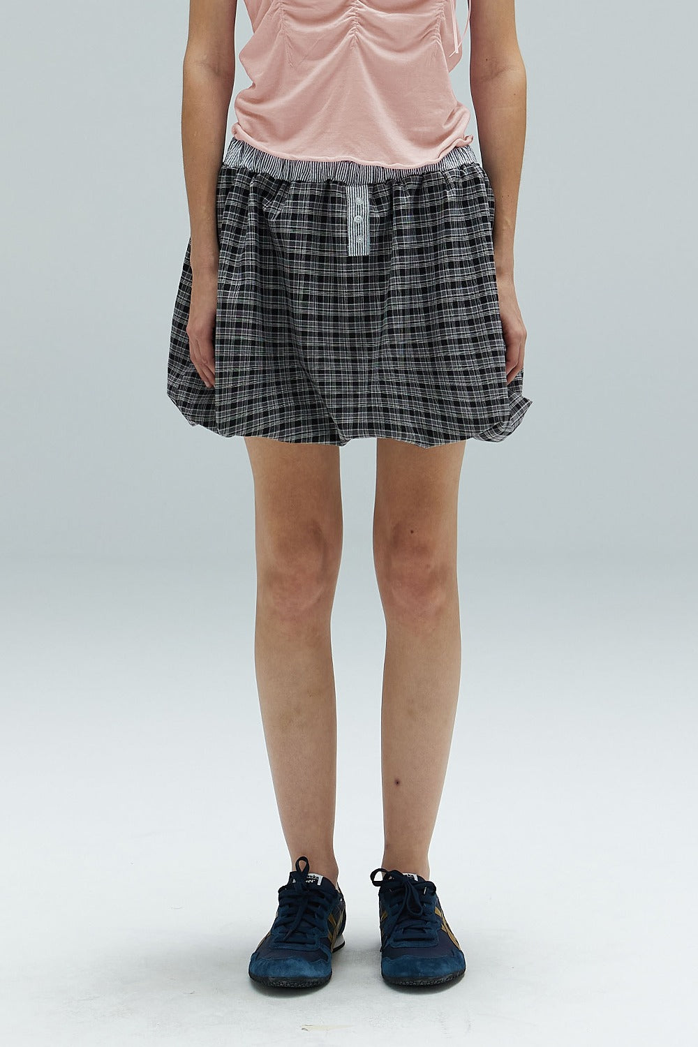 dearstalker-ss-24-simon-check-balloon-skirt-black