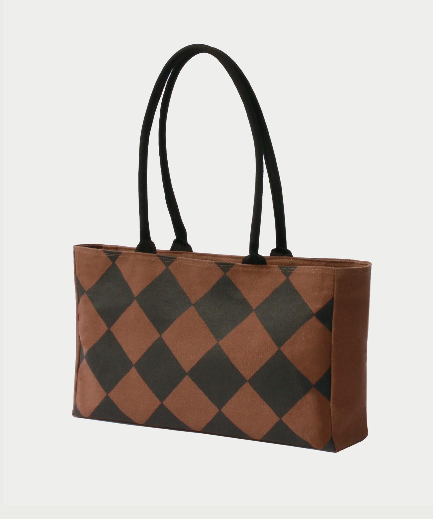 yahn-sisi-seasonless-diamond-canvas-bag-brown