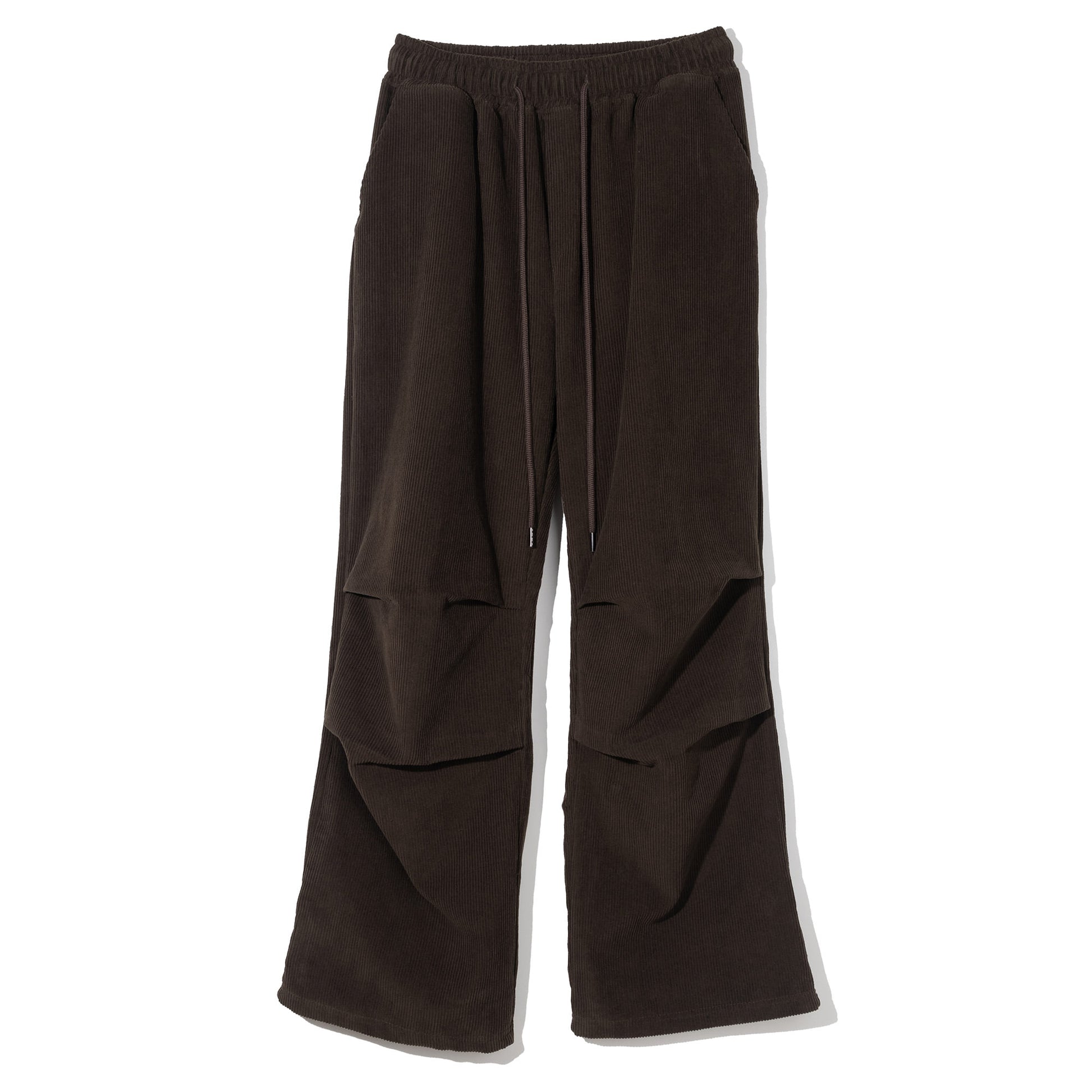 massnoun-ss-25-parachute-corduroy-strap-pants-brown