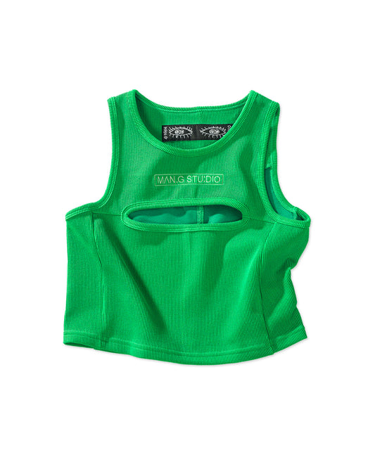 man-g-ss-25-eye-cut-cropped-sleeveless_green