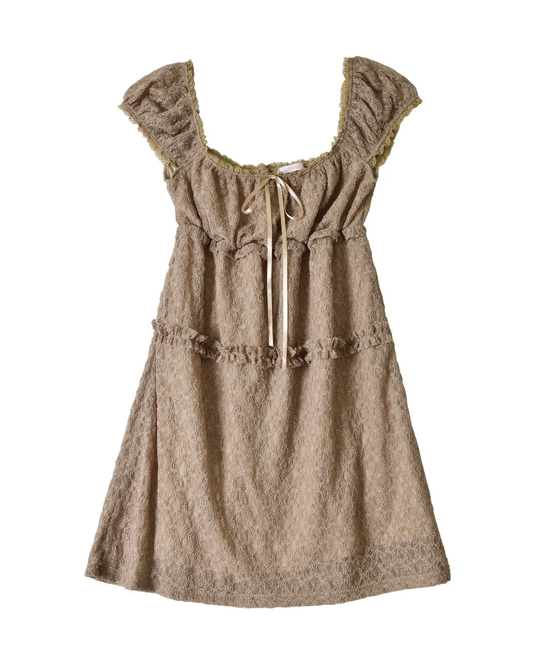 hetit-summer-24-pure-lace-mini-dress-mocha