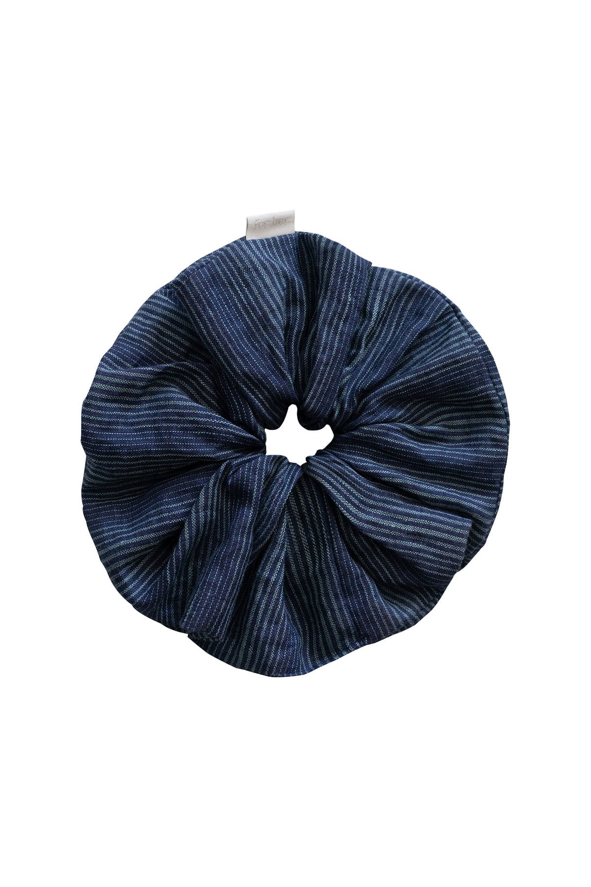 for-her-ss-24-blue-wave-linen-scrunchie-blue