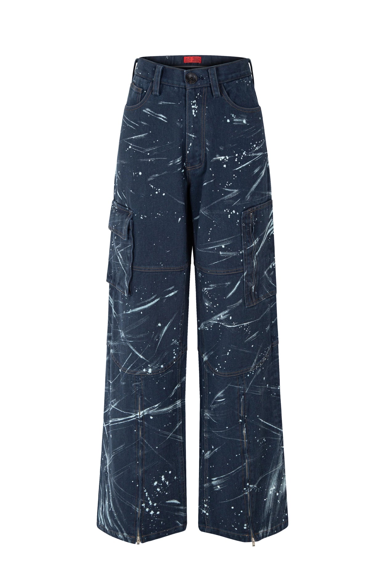 conectx-ss-25-hand-painted-cotton-cargo-pants,-navy