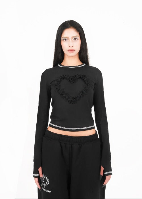 mining-ss-24-heart-long-sleeve-top-black