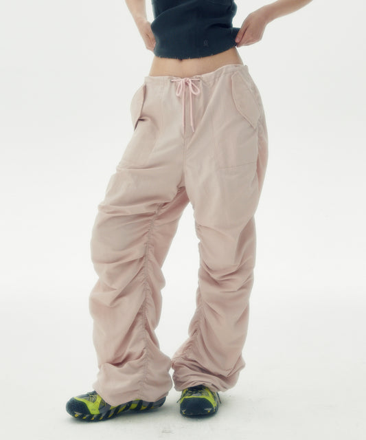 running-high-ss-24-shirring-nylon-parachute-pants-pink