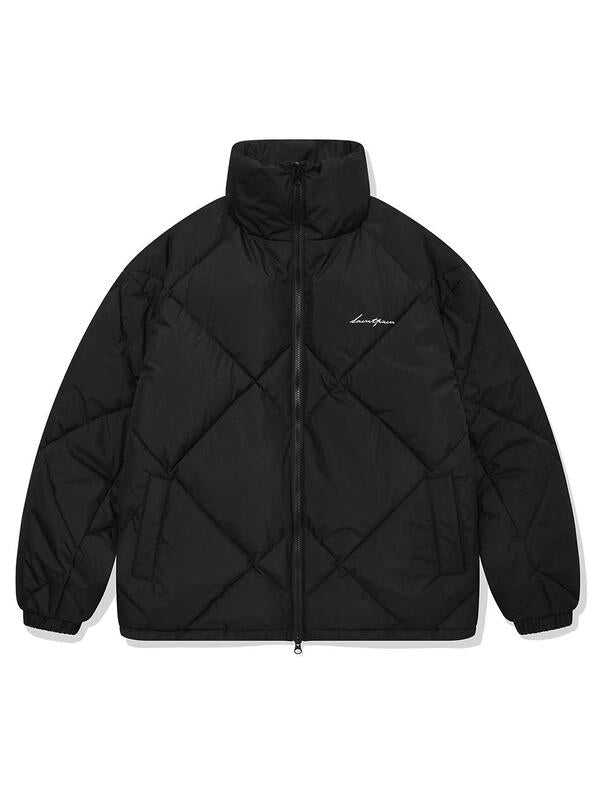 saintpain-ss-25-lettering_quilting_puffer_jacket-black