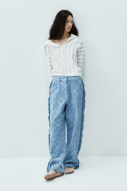 gimmetheyoung-ss-25-g_stud-flower-cut-frill-pants