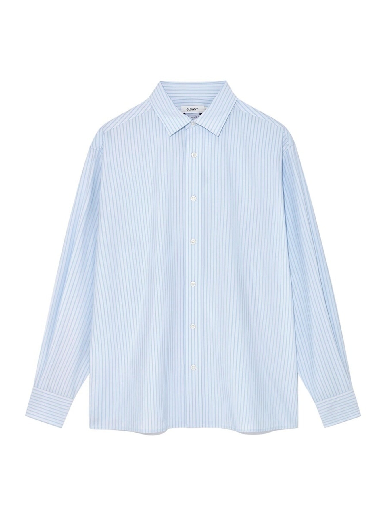 glowny-ss-25-willy-boxy-shirt-(baby-blue-stripe)