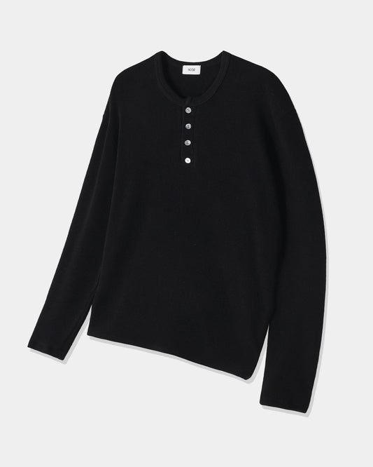 noise-ss-25-soft-henry-neck-sleeve-knitwear-black