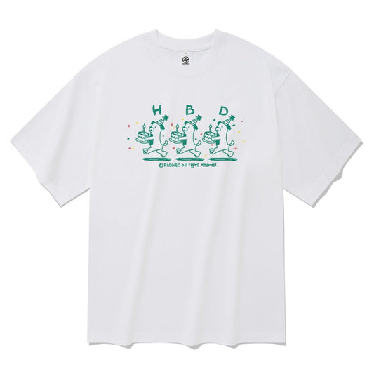 radineo-ss-24-happy-birthday-short-sleeve-tshirt-white