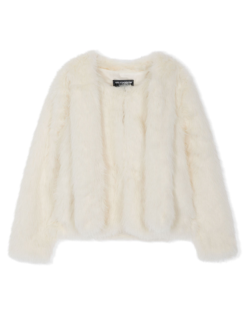 ugly-shadow-fw-24-hoodie-fur-jacket(ivory)