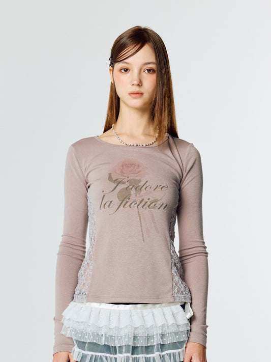 lartigent-ss-25-l15-lace-slim-tshirt-(dark-pink)