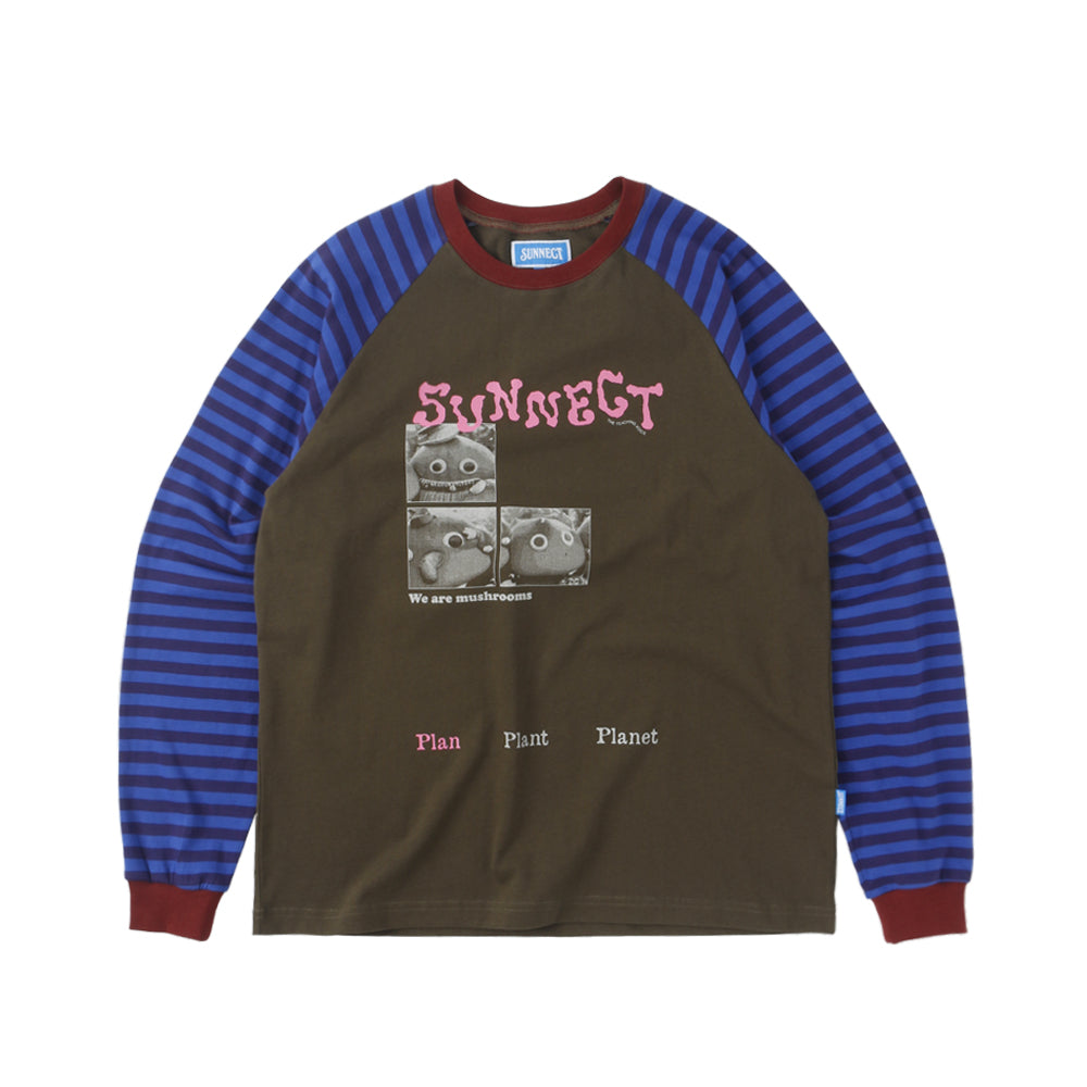 [SUNNECT] FW 24 W.A.M. Raglan LS Tee - Stripe