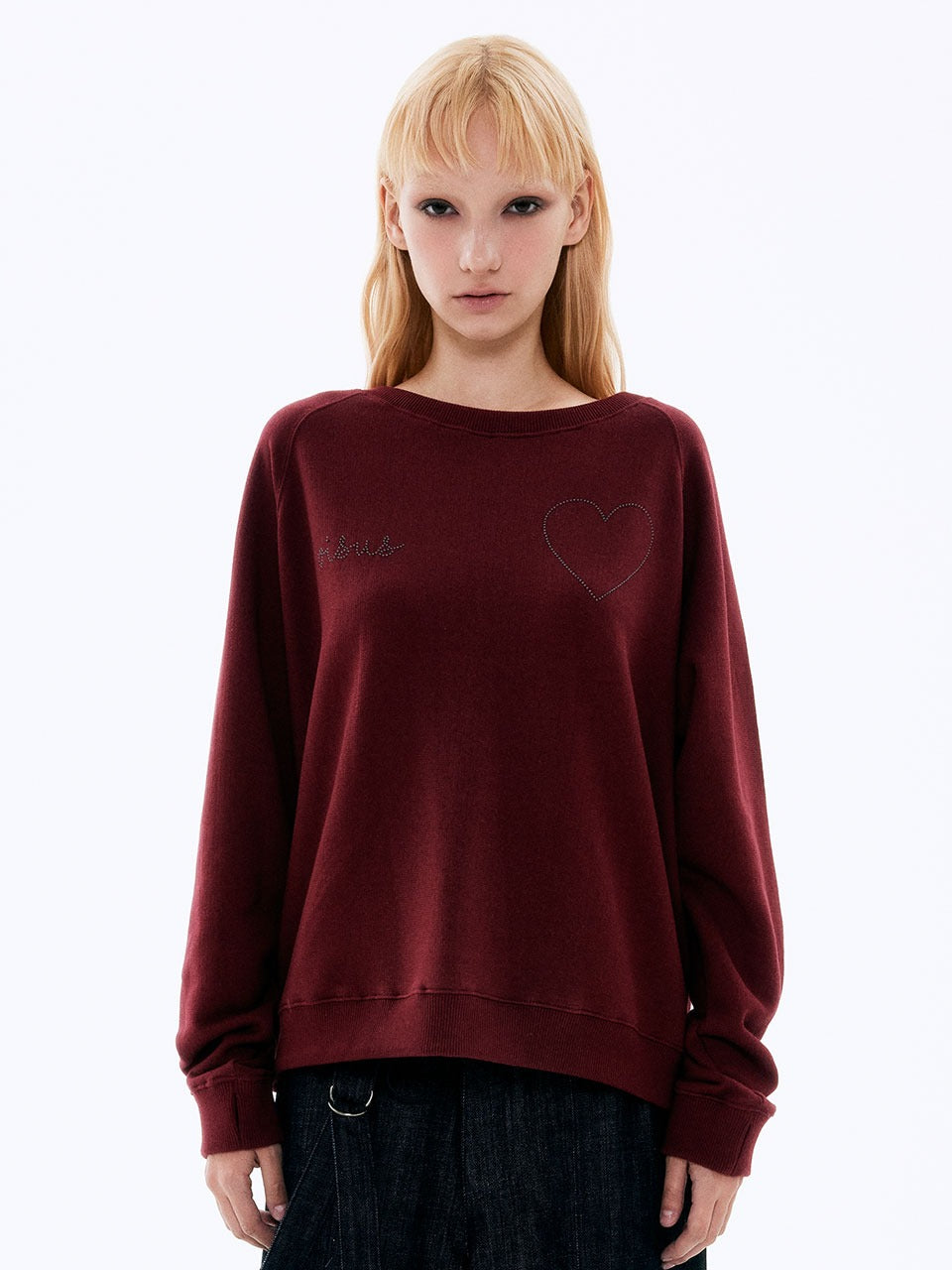 visus-ss-25-beads-heart-sweatshirt_burgundy