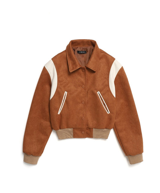 dxoh-fw-23-stack-logo-barsity-jacket-brown-ivory