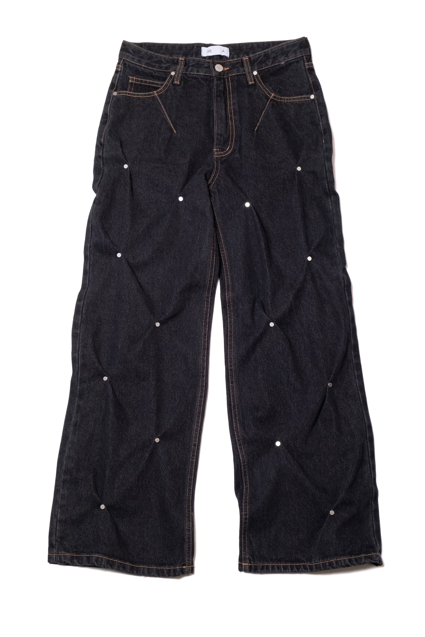 sis-a-fw-23-tuck-stud-denim-pants-black