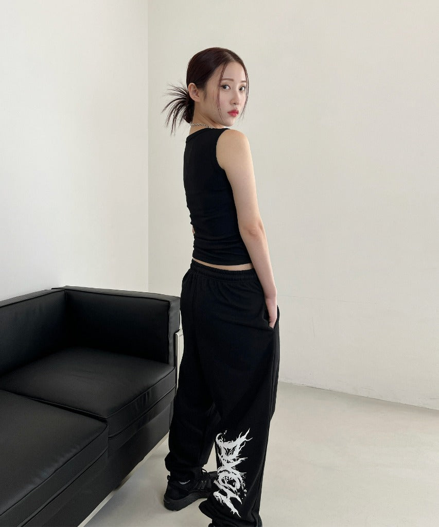 dxoh-summer-23-back-street-logo-long-wide-pants-for-spring-and-summer-black