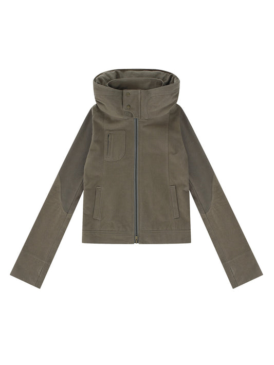 kashiko-fw-23-knit-panel-hood-jacket-khaki